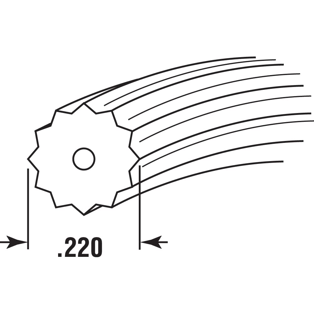 Prime-Line P 7598 Screen Retainer Spline, 0.220 In., 250 foot, Black (1 Roll)