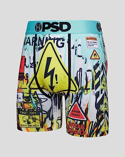 PSD Men's Drippin Heat Boxer Briefs, Multi, M