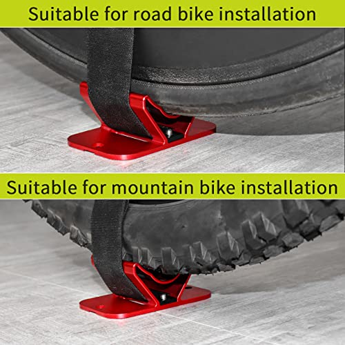 MUQZI Bike Rear Wheel Rack Mount, Aluminum Alloy Bicycle Rear Wheel Fixed Holder Car Carrier Rack Installation Mount, Black