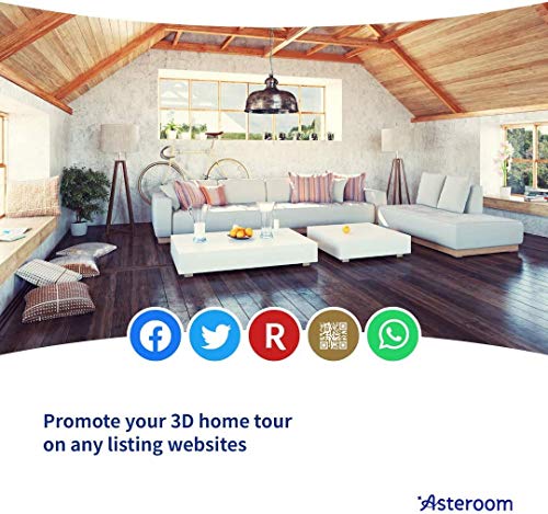 Asteroom 360 Camera 3D Virtual Tour Real Estate Kit - Gear Includes: Tripod, Digital Camera Rotator, Fisheye Cam Lens (Asteroom Phone Case Not Included, Purchased Separately on Amazon)