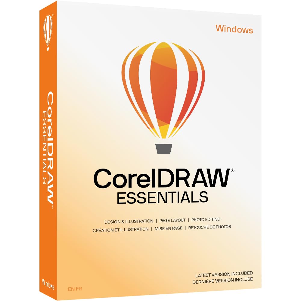 CorelDRAW Essentials 2024 | Graphics Design Software for Occasional Users | Illustration, Layout, and Photo Editing [PC Key Card]