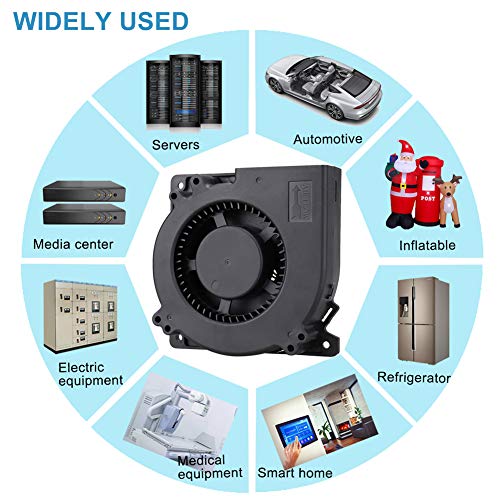 GDSTIME 120x120x32mm 120mm 12V Dual Ball Bearings DC Brushless Cooling Blower Fan for Receiver DVR Xbox Modem AV Cabinet Cooling