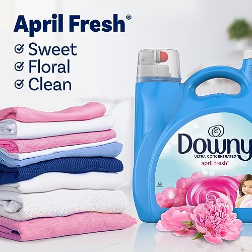 Downy Fabric Softener Liquid, April Fresh Scent, 111 fl oz, 150 Loads