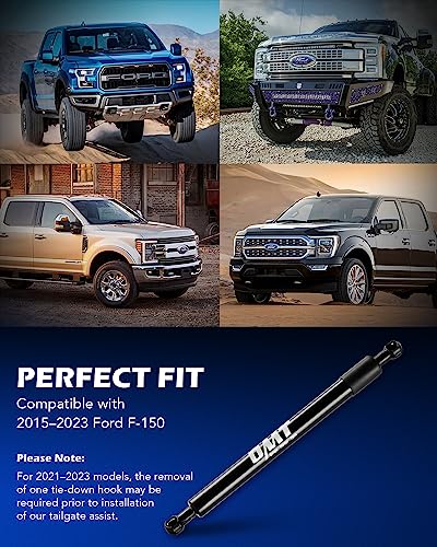 Orion Motor Tech Compatible with 15-23 F150 Tailgate Assist, Truck Tailgate Shock Compatible with 2015 2016 2017 2018 2019 2020 2021 2022 2023 Ford F-150 XL XLT Platinum Raptor King Ranch