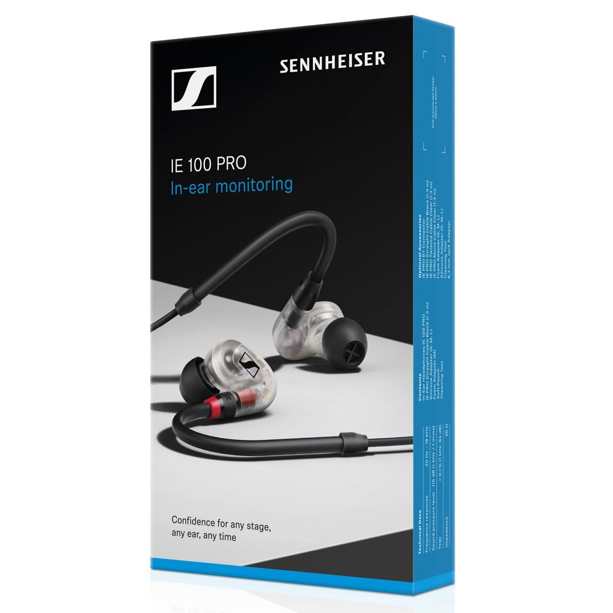 SENNHEISER In- Ear Audio Monitor, Clear, Wired (508941)