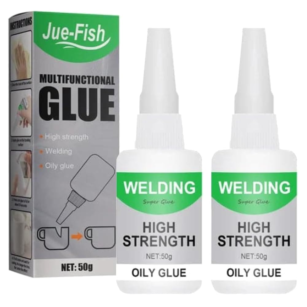 Welding High Strength Oily Glue, 2024 New Multifunctional Universal Glue Super Glue Fast Repair, Strong Plastic Glue for Metal Plastic, Wood Ceramics, Plastics, Jade (30g 2pcs)