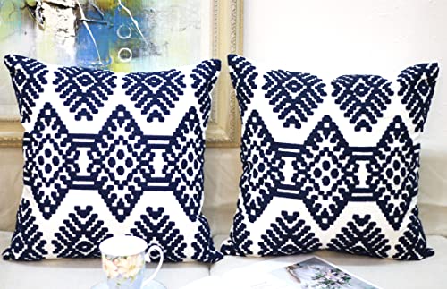 Awebest Embroidered Outdoor Pillows Covers