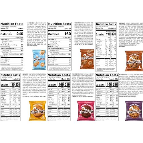 Grandma's Cookies, Variety Pack, (Pack of 30)