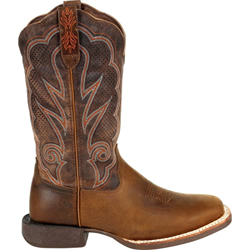 Durango Women's Lady Rebel PRO Western Boot, Dusty Brown and Olive Green, 8.5