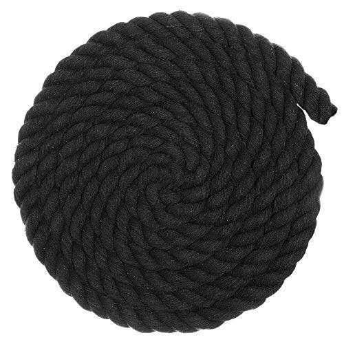 Super Soft 3 Strand Twisted Cotton Rope (Imperial, 1/2 Inch x 10 Feet)
