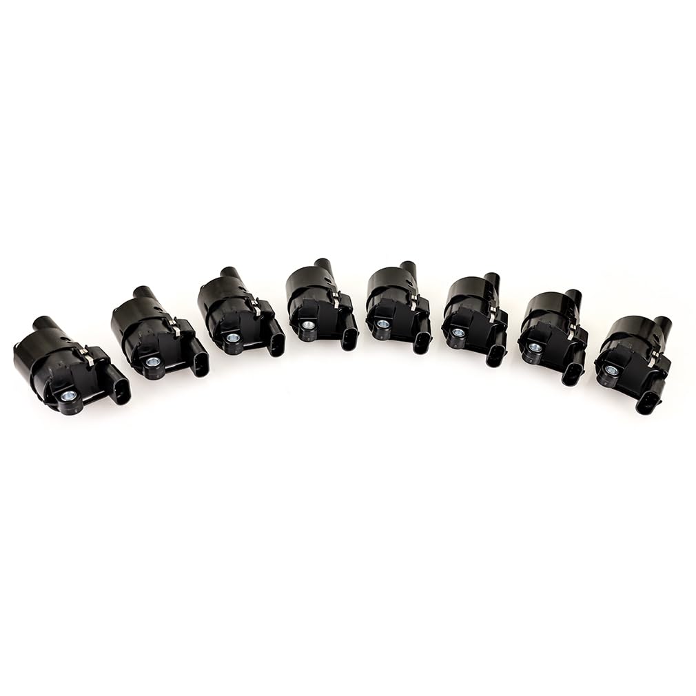 Mishimoto Ignition Coil, Compatible with GM LS2/LS3/LS4/LS7/LS9 (Round), Set of 8