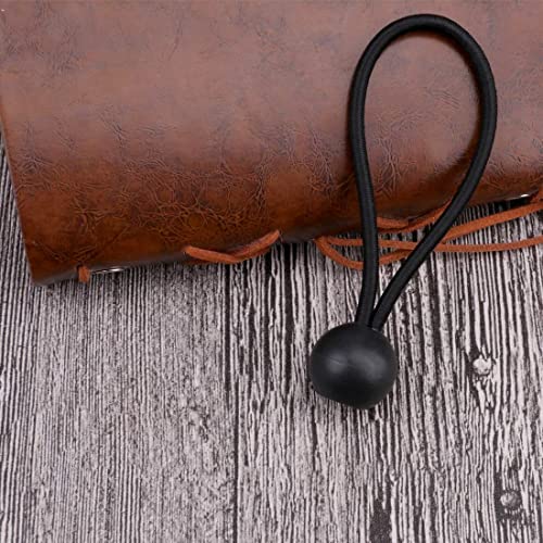 AOPRIE 30 Pack Bungee Balls, Black Ball Bungee Heavy Duty Heavyweight 4 inches Tarp Bungee Cords, Weather Resistant Tie Down Strap 4mm Thickness - for Camping, Tents, Cargo, Holding Wire and Hoses
