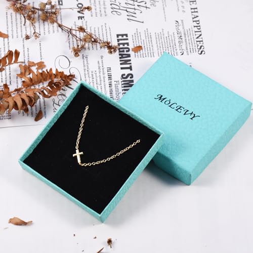 Tavmudar MOLEVY Dainty Silver Necklace for Women 14K Gold Plated Choker Necklaces Silver Necklace Satellite Chain Necklaces Simple Choker Beaded Circle Necklace Trendy Jewelry Christmas Gift for Her