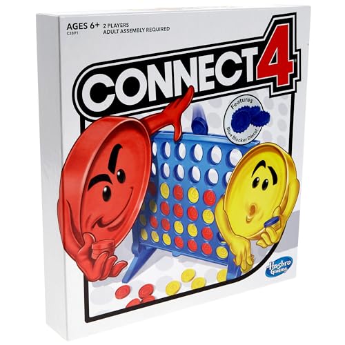 Hasbro Gaming Connect 4 Strategy Board Game for Kids | 2 Players for Boys & Girls | Ages 6+ (Amazon Exclusive)