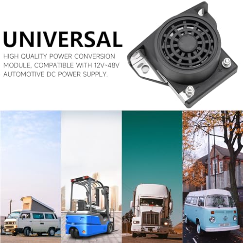 Car Back-up Alarm, 110dB 12V-48V DC Waterproof Industrial Heavy-Duty Backup Reverse Warning Alarm with Super Loud Beeper Tone for Truck Van Freight Car Lorry Heavy Vehicles banhao