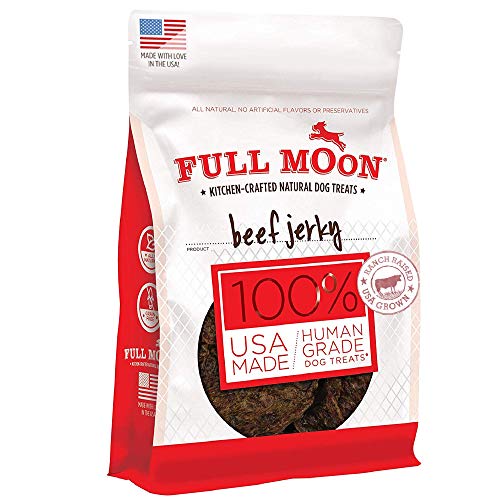 Full Moon Chicken Jerky Healthy All Natural Dog Treats Human Grade Made in USA Grain Free 6 oz