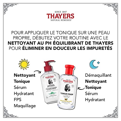 THAYERS Alcohol-Free, Hydrating Coconut Water Witch Hazel Facial Toner with Aloe Vera Formula, Vegan, Dermatologist Tested and Recommended, 12 Oz