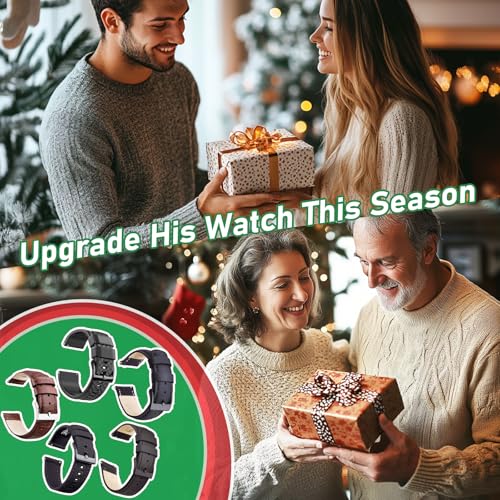 Ritche Christmas Gift Christmas Stocking Stuffers 18mm Silicone Watch Band Black Quick Release Rubber Watch Bands for Men Women, White Elephant Gifts, Stocking Stuffers for Men