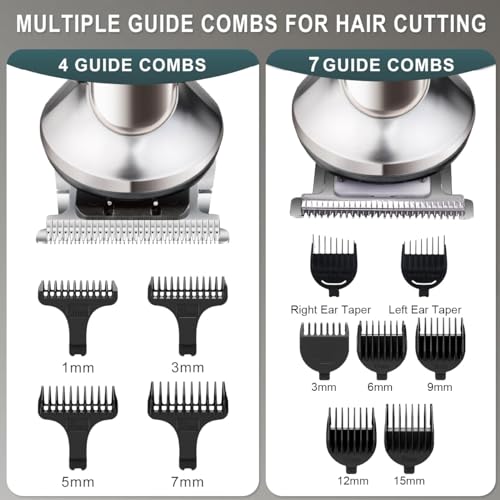 Hatteker Beard Trimmer for Men, Waterproof Hair Trimmer Electric Razor, Cordless Hair Clippers Shavers for Men, Shaving Kit for Nose Mustache Body Facial, Beard Grooming Kit Fathers Gifts for Dad