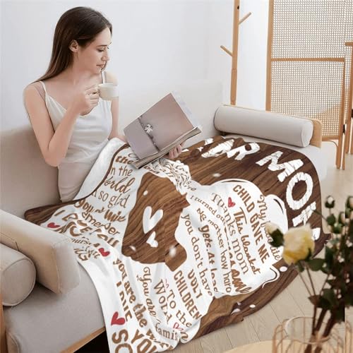 ZUMAS to My Dad Blanket, from Daughter Son Birthday Gifts Who Wants Nothing Dad Presents from Kids Best Dad Ever Gifts Idea to My Dad Papa Blanket (Brown, 50X60Inch)