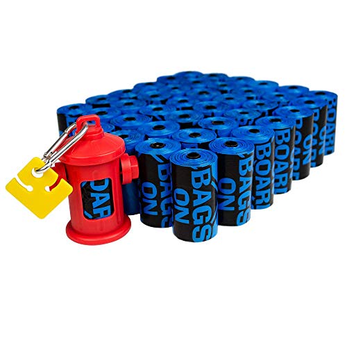 Bags on Board Dog Poop Bags - Strong, Leak Proof Dog Waste Bags - 9 x 14 Inches, 600 Blue Bags (3203940071)
