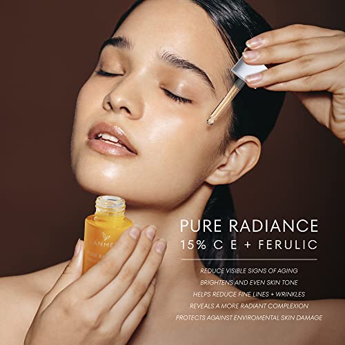 Vitamin C Face Serum - CE Ferulic Facial Serum with 15% Pure L-Ascorbic Acid, Ferulic Acid, Vitamin E, & Hyaluronic Acid - Anti Aging, Anti Wrinkle Skin Brightening Serum, 30ml/1oz.