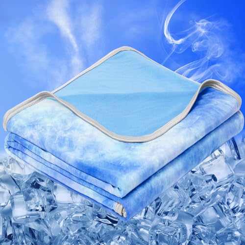 inhand Cooling Throw Blanket, Summer Blankets for Hot Sleepers & Night Sweat, Thin Blanket Cold Cool Lightweight Couch Bed, Light All Season Use