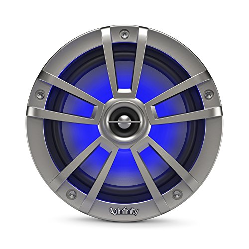 Infinity 622MLT Marine 6.5 Inch RGB LED Coaxial Speakers - Titanium
