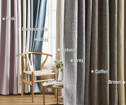 Pink Full Blackout Curtains for Girls Bedroom 84inch Length Long Thermal Insulated Ture Blackout Window Drapes for Nursery Living Room 52" wx 84" Grommet Top 2pcs