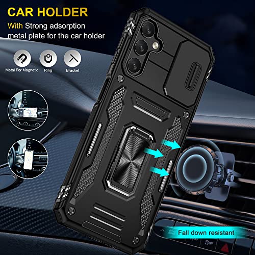 PASNEW for Samsung A71 5G Phone Case,Magnetic Ring Kickstand Camera Cover Slide Military Double Armor Rugged Heavy Duty Full Body Shockproof Shell Protective Galaxy A71 5G Phone Case,Green