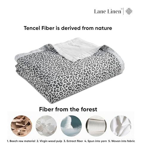 LANE LINEN Cooling Blanket for Hot Sleepers Twin Size - Lightweight Summer Blanket with Rayon Derived from Eucalyptus - Soft, Cool & Breathable - Cold Blankets for Night Sweats - 88"x88", Windowpane