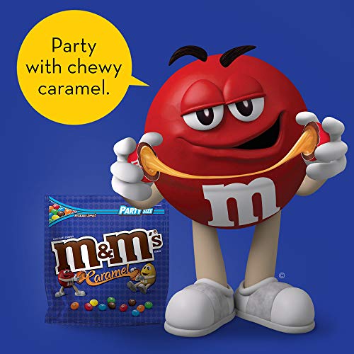 M&M'S Caramel Milk Chocolate Candy Bulk Pack, Party Size, 34 oz Bag