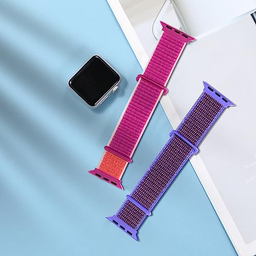 WJK Bands Compatible with Apple Watch Bands for Women 40mm 41mm 44mm 42mm 45mm 46mm 49mm 38mm SE, Stretchy Nylon Solo Loop Strap for iWatch Bands for Women Ultra 2 Series 10 9 8 7 6 5 4 3 2 1