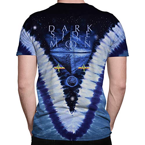 Liquid Blue Men's Pyramid V T-Shirt, Tie Dye, Medium