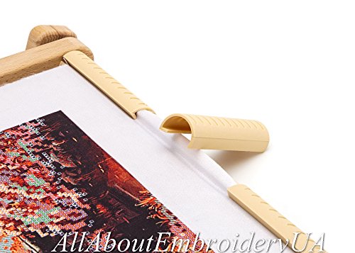 Needlepoint Embroidery Tapestry Scroll Frame Made of Organic Beech, Wooden Cross Stitch Frame, Needlepoint Holder, Stitching Frame (7.8" х 9.4")