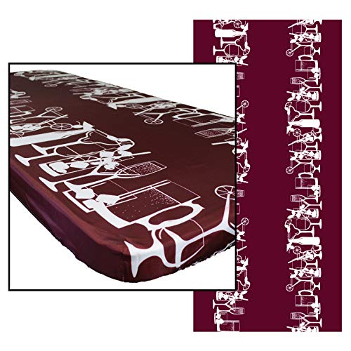 In the Breeze 8001 Happy Hour Drinks 30 Inch x 72 Inch Fitted Tablecloth