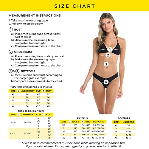 Body Glove Women's Standard Smoothies Greta Solid Molded Cup Push Up Underwire Bikini Top Swimsuit, Akebi, Small