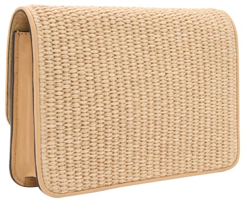 Oscar de la Renta, Raffia Woven O Pochette, Natural