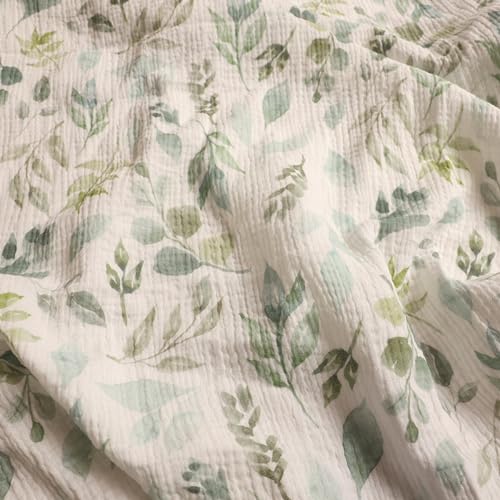 Life Comfort 8 Piece Nursery Bundle, Botanical Green includes 1 Reversible Comforter, 2 Fitted Sheets, 1 Soft Blanket, 2 Flannel Receiving Blankets, 1 Bunny Baby Buddy & Muslin Wearable Sleep Sack