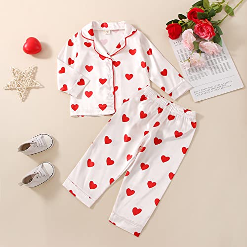 Dinosaur Pajamas for Toddlers Boy Girl Silk Pjs Buttons-on Sleep Shirt Satin Summer Short Pajamas Set Sleeper (Dinosaur 2T)