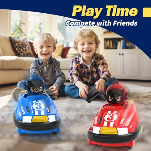 bessome 2 Pack RC Cars Toys for Ages 2-4 Toddlers|Remote Control Bumper Cars Toys for Ages 5-7 Kids|Birthday Gift for 3 4 5 6 7 8 Year Old Boys