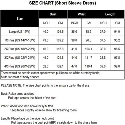 FOLUNSI Women's Plus Size Short Sleeve Pleated Loose Swing Casual Dress with Pockets Knee Length Purple Gray 4XL