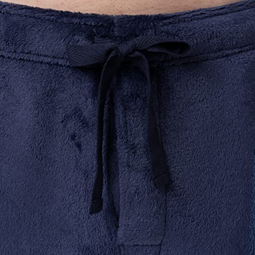 IZOD Men's Soft Fleece Lounge Sleep Pants, Black, Small