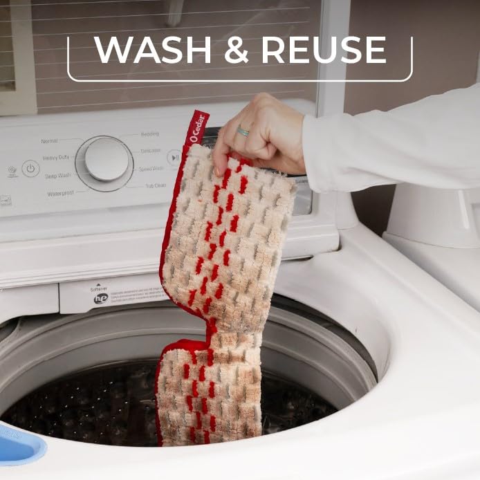 O-Cedar ProMist MAX Spray Mop Head Replacement | Machine Washable | Reusable | Microfiber Refill | Removes 99% of Bacteria