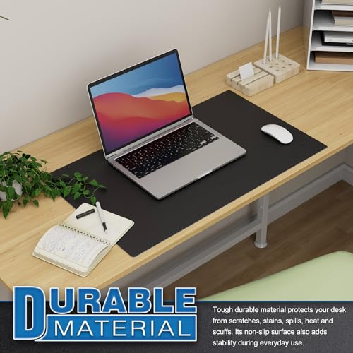 K KNODEL Large Desk Mat, Office Desk Pad, Computer Desk Mat, Laptop Mat for Desk, Desk Protecor Mat, Desktop Mat, Desk Writing Pad, Desk Blotter Pad, Desk Cover Mat (35.4"x17", Pink)