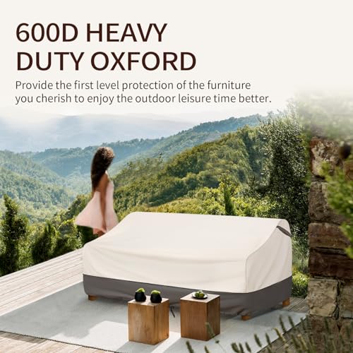 Bestalent Patio Furniture Covers Waterproof,Outdoor Sofa Loveseat Covers Fits up to 54W x 38D x 35H inches