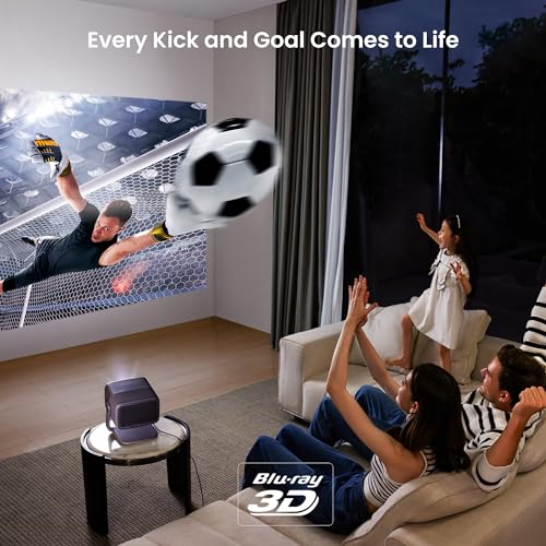 JMGO N1 Ultra 4K Triple Laser Projector, 360° Freestyle Gimbal, Blu-Ray 3D, 2200 CVIA Lumen, HDR 10, Android TV 11, 10W*2 Dynaudio Speakers, Instant Keystone Correction, Smart & Portable Theater