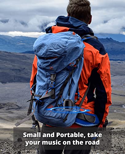 comiso Small Bluetooth Speaker with Stereo Sound, Punchy Bass Mini Speaker with Built-in-Mic, Hands-Free Call, Small Speaker with Brief Design. Portable Speaker for Hiking, Biking, Car, Gift, iPhone.