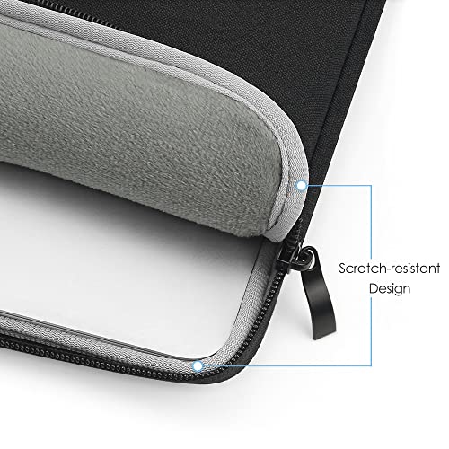 ProElife 13-Inch Laptop Sleeve Case for 2025-2022 MacBook Air 13.6 inch with M4 M3 M2 Chip and MacBook Pro 13'' M2 Chip Accessory Traveling Carrying Bag Water-Resistant Cover Simple Case (Black)