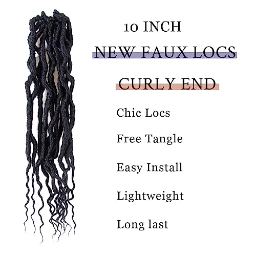 BOHOBABE Faux Locs Crochet Hair 36 Inch, Boho Soft Crochet Locs with Curly Ends, Long Bohemian Goddess Locs Crochet Braids for Black Women (6 Packs, T27)